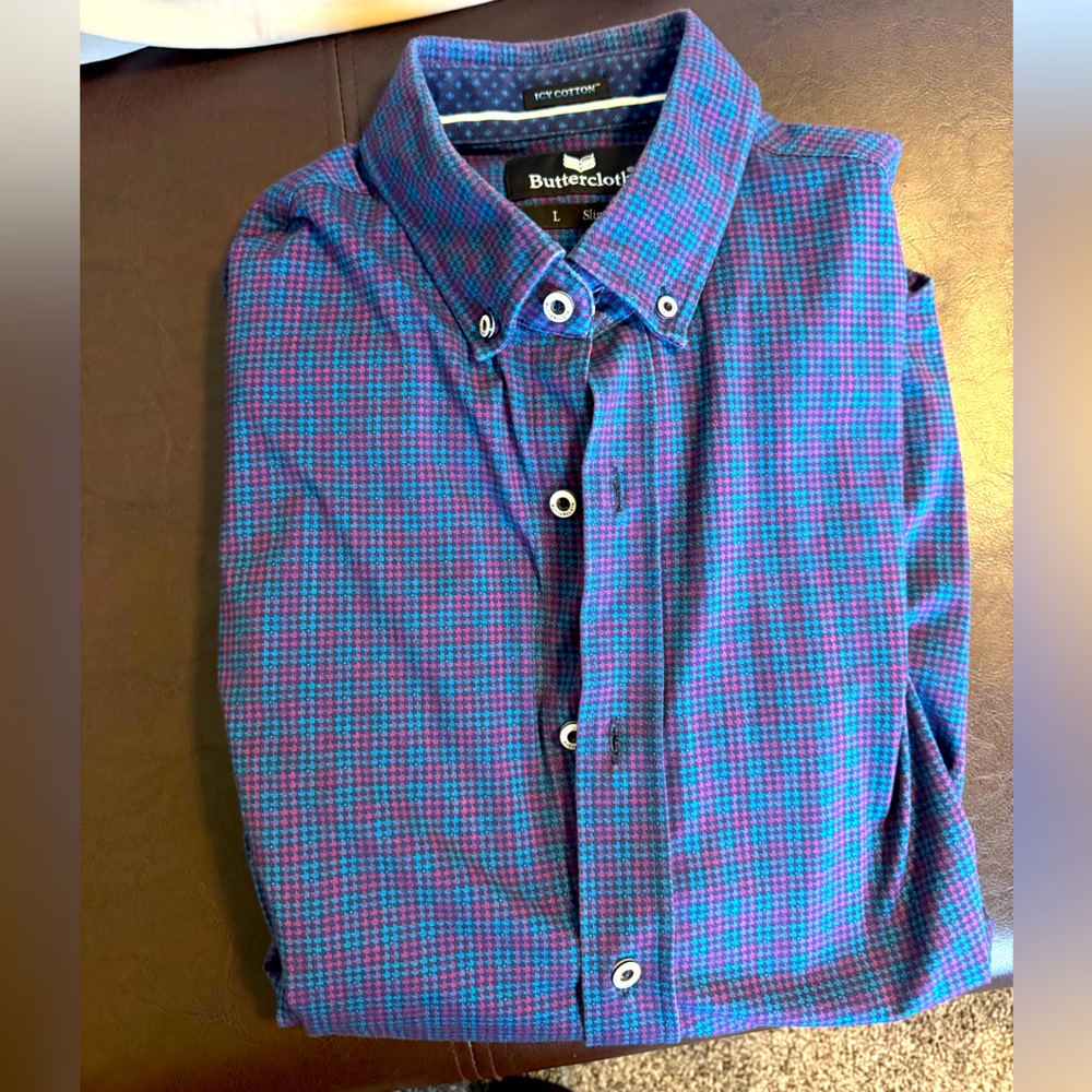 Men’s Buttercloth slim fit shirt large